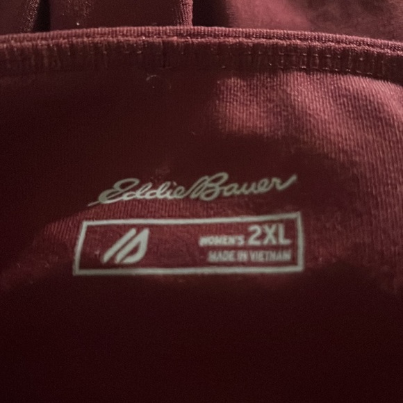 Eddie Bauer- Crop Trail Leggins- 2XL- Dark Maroon/Deep Red- New Without Tags - Picture 3 of 5